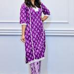 Royal vibe purple 3piece suit set