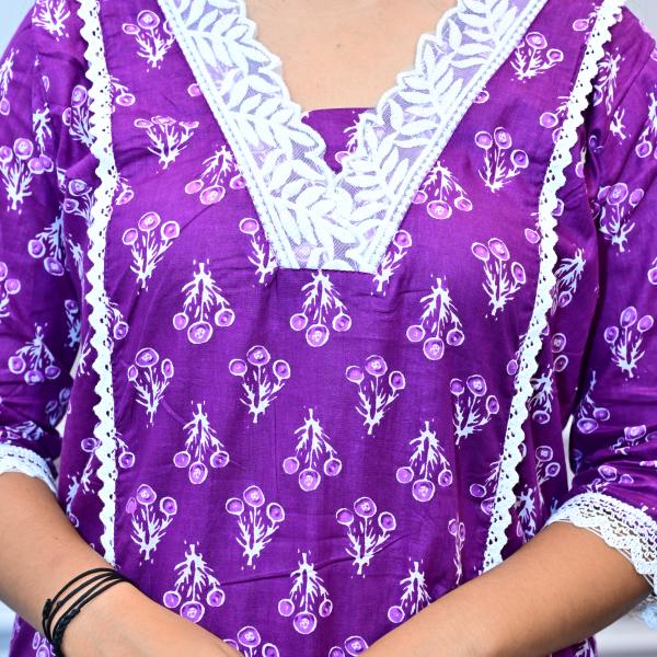 Royal vibe purple 3piece suit set