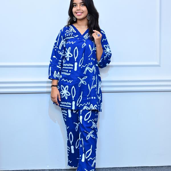 2 Piece Set Dark Blue