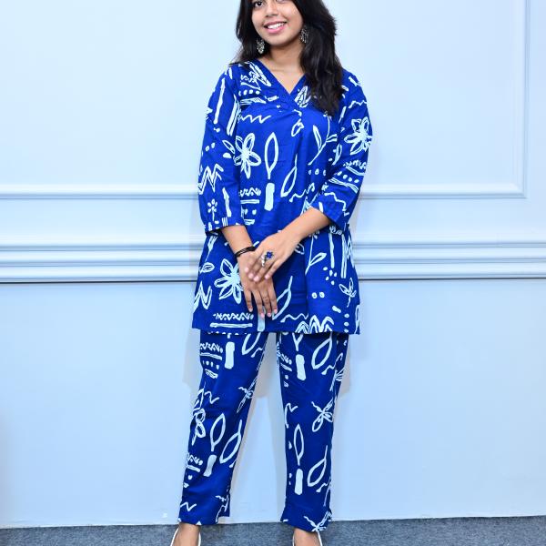 2 Piece Set Dark Blue