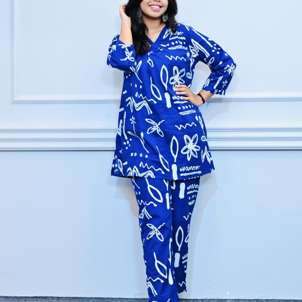 2 Piece Set Dark Blue