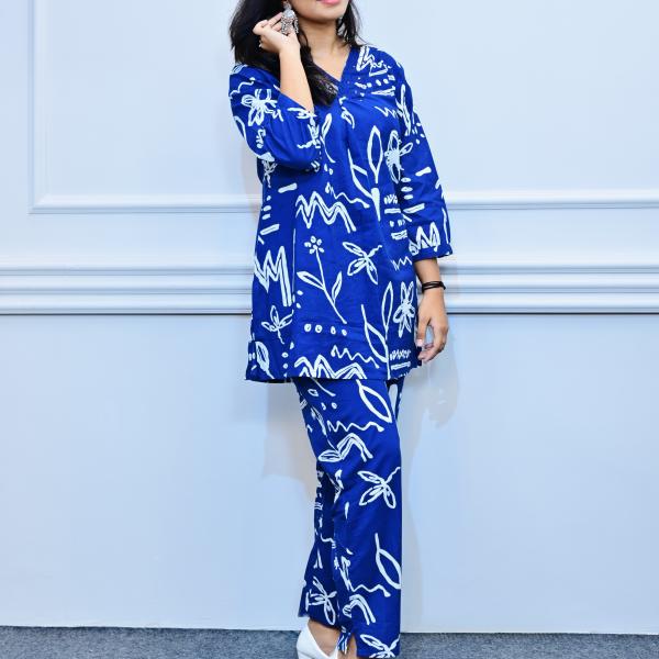 2 Piece Set Dark Blue